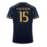 Real Madrid Federico Valverde #15 Bortatröja 2023-24 Korta ärmar